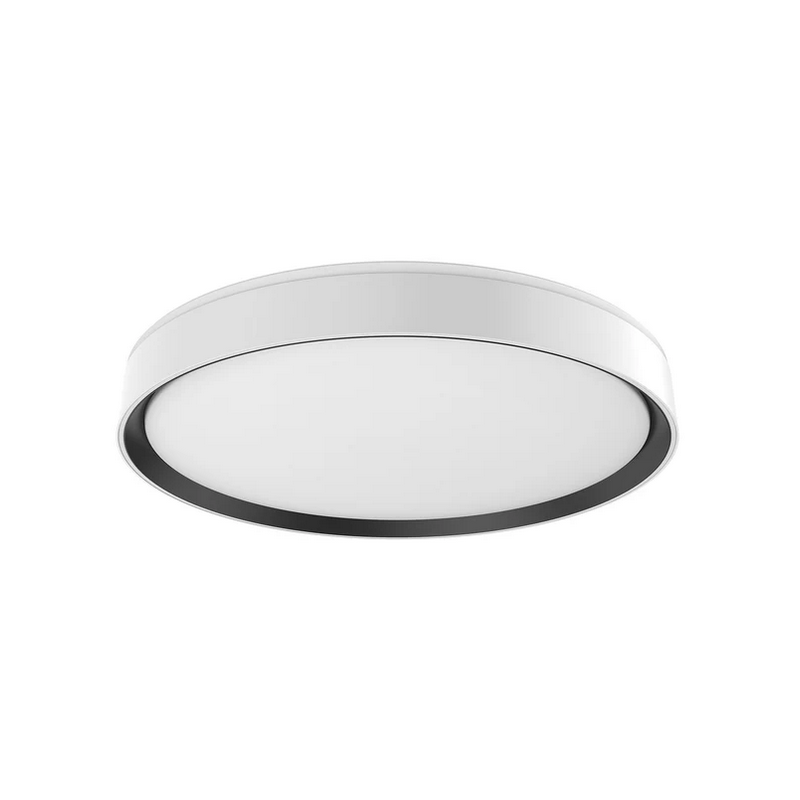 Kuzco FM43920-5CCT Essex 1-lt 20" LED Flush Mount, 5CCT Selectable - White/Black