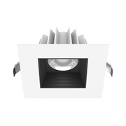Lotus JXL-COB04-S15W 4" 15W LED Square Economy Recessed Downlight, 5CCT Selectable - Baffle Black/White