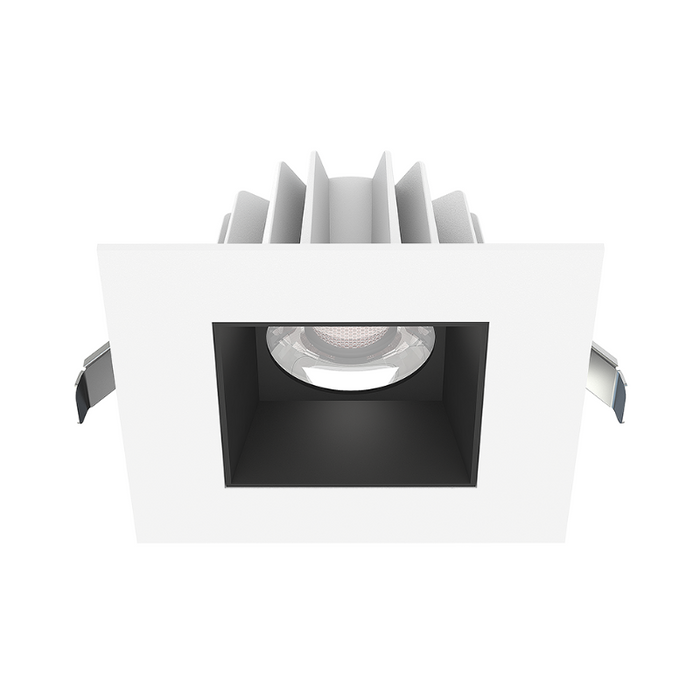 Lotus JXL-COB04-S15W 4" 15W LED Square Economy Recessed Downlight, 5CCT Selectable - Smooth Black/White