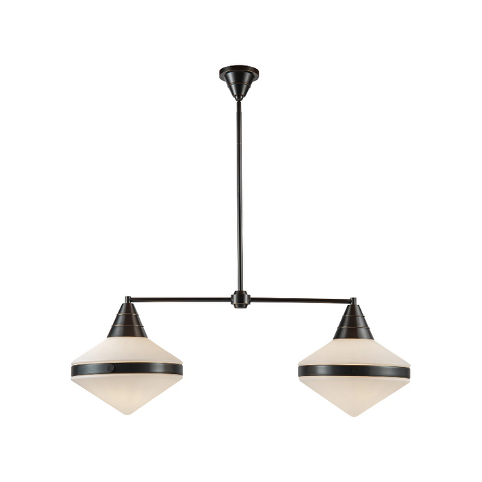 Alora LP348241 Willard 2-lt 41" Linear Pendant - Urban Bronze/Matte Opal