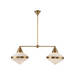 Alora LP348241 Willard 2-lt 41" Linear Pendant - Vintage Brass/Matte Opal