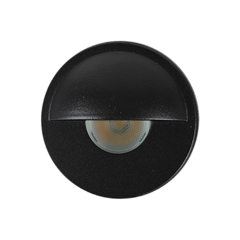 ROC Lighting WL-200 1-lt 2" LED Recessed Outdoor Wall Light - Black