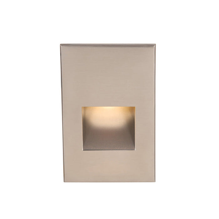 WAC WL-LED200 LEDme 3" LED Step Light, 120V, Red - Brushed Nickel