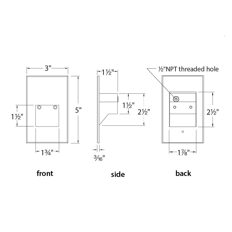 WAC WL-LED201 Endurance 5" Tall LED Step and Wall Light