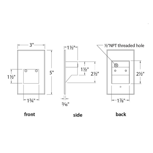 WAC WL-LED201 Endurance 5" Tall LED Step and Wall Light