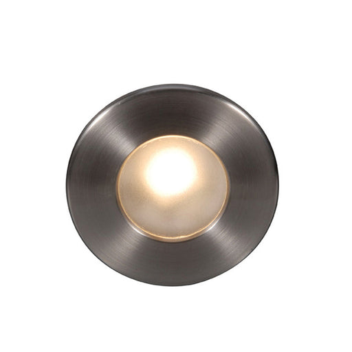 WAC WL-LED310 LEDme 2" LED Step Light, 120V, Amber - Brushed Nickel