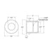 WAC WL-LED310 LEDme 2" LED Step Light, 120V, Amber