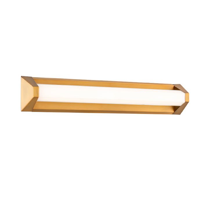 Modern Forms WS-1527 Swale 1-lt 27" LED Vanity Light - Aged Brass