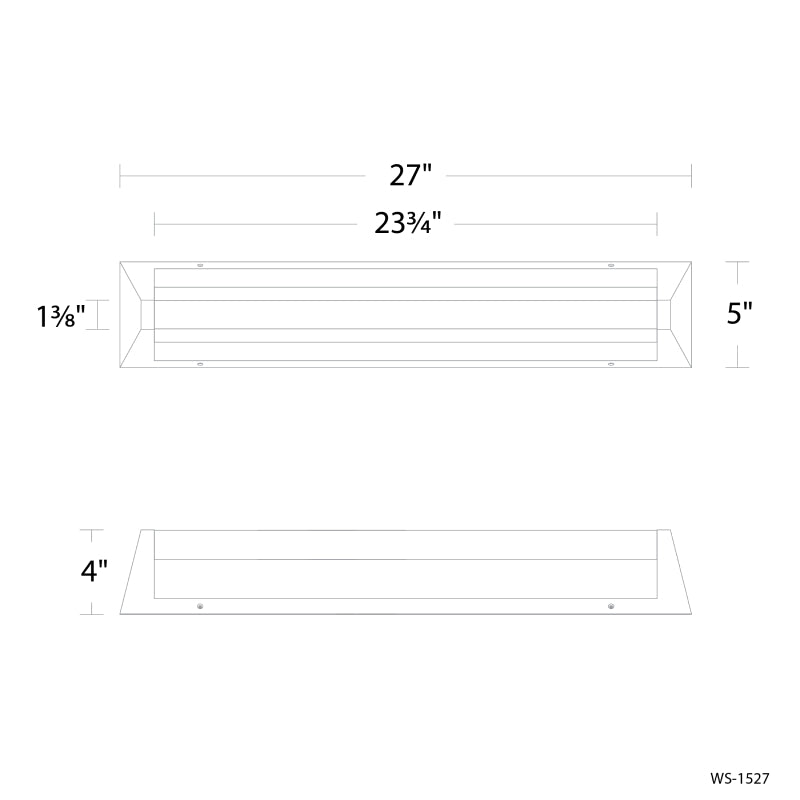 Modern Forms WS-1527 Swale 1-lt 27" LED Vanity Light