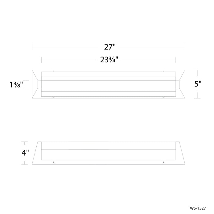 Modern Forms WS-1527 Swale 1-lt 27" LED Vanity Light