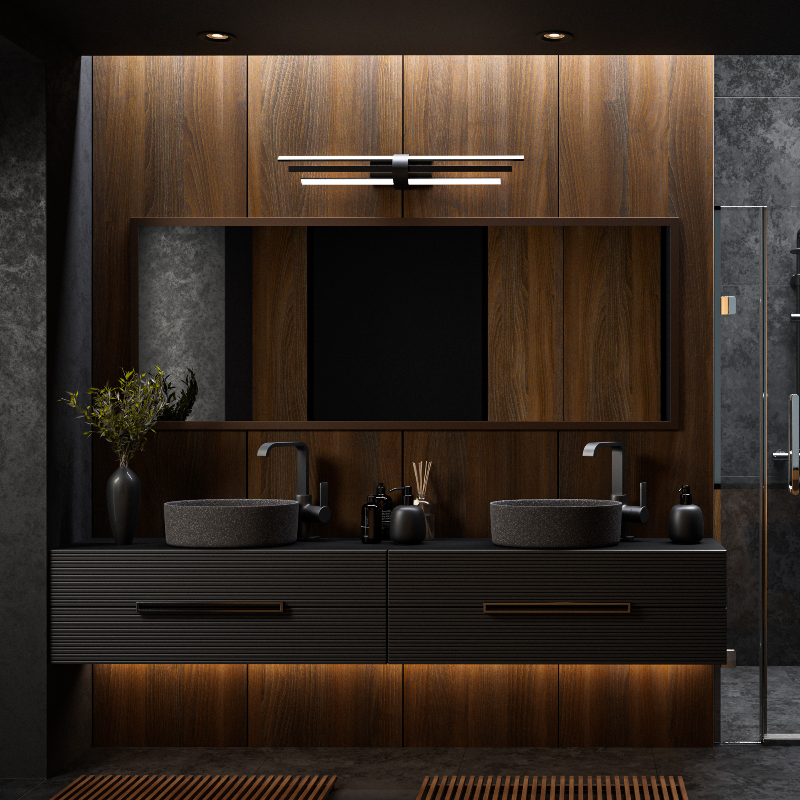 dweLED WS-15422 Melody 3-lt 22" LED Bath Vanity