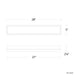 Modern Forms WS-16528 Ice Bar 28" LED Vanity Light