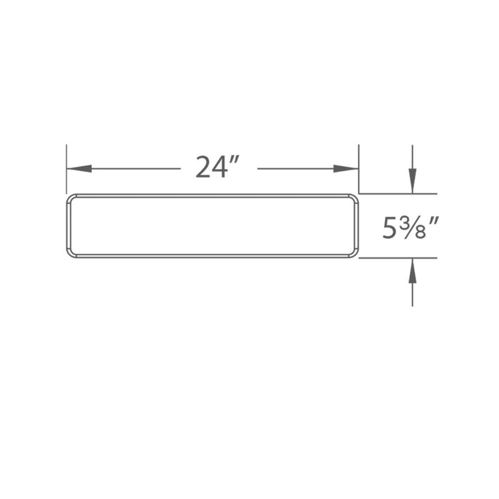 WAC WS-224 FLO 1-lt LED 24" Wall Light, CCT