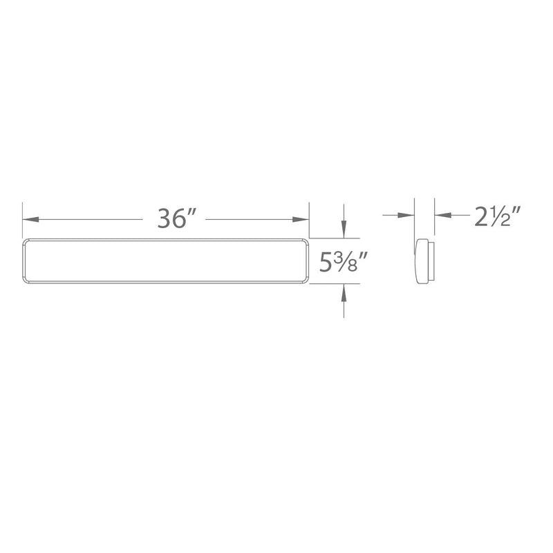 WAC WS-236 FLO 1-lt LED 36" Wall Light, CCT