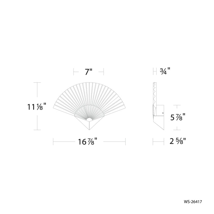 Modern Forms WS-26417 Sensu 17" LED Wall Sconce