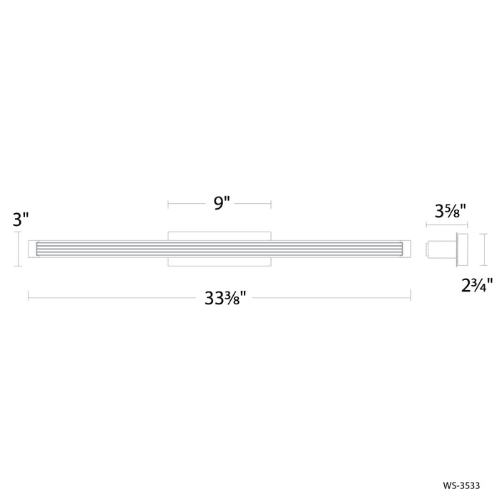 Modern Forms WS-3533 Skein 1-lt 33" LED Vanity Light