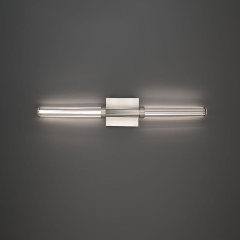 Modern Forms WS-50528 Ribeye 2-lt 28" LED Wall Sconce - Brushed Nickel