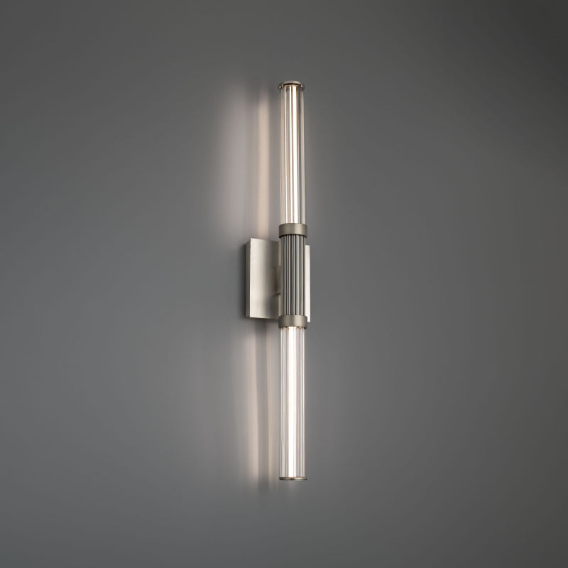 Modern Forms WS-50528 Ribeye 2-lt 28" LED Wall Sconce - Brushed Nickel