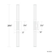 Modern Forms WS-50528 Ribeye 2-lt 28" LED Wall Sconce