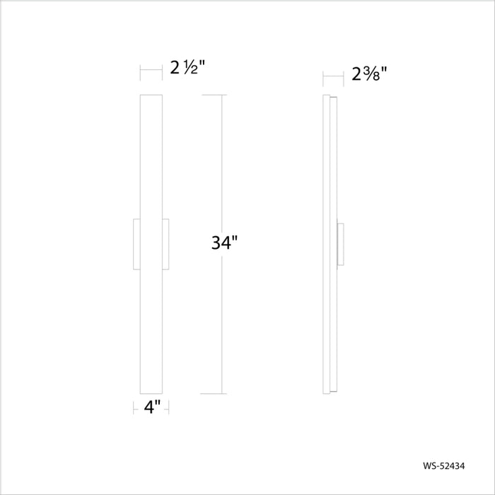 Modern Forms WS-52434 Lanza 34" LED Vanity