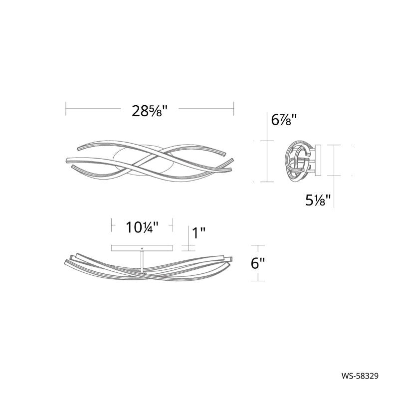 Modern Forms WS-58329 Lior 29" LED Vanity Light