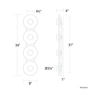 Modern Forms WS-66534 Fresco 4-lt 34" LED Vanity Light