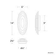 dweLED WS-67514 Orbix 1-lt 6" LED Wall Sconce