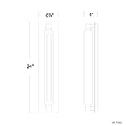 Modern Forms WS-72524 Stanchion 24" Tall LED Wall Sconce