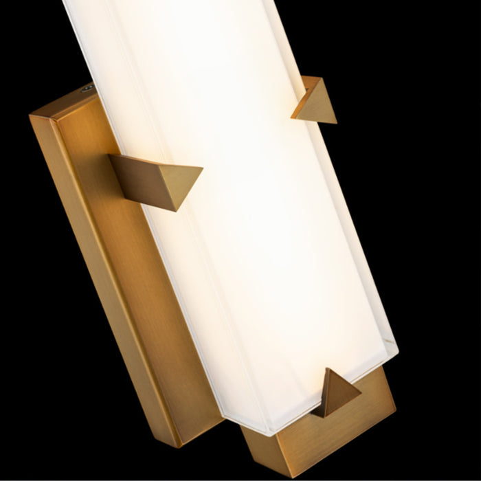 Modern Forms WS-7511 Carlisle 11" Tall LED Wall Sconce, 3000K, Aged Brass - Open Box