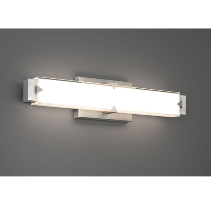 Modern Forms WS-7520 Carlisle 20" LED Wall Sconce, 3000K, Brushed Nickel - Open Box