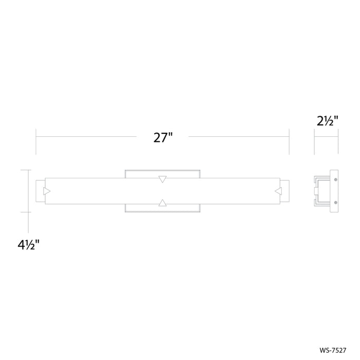 Modern Forms WS-7527 Carlisle 27" LED Wall Sconce