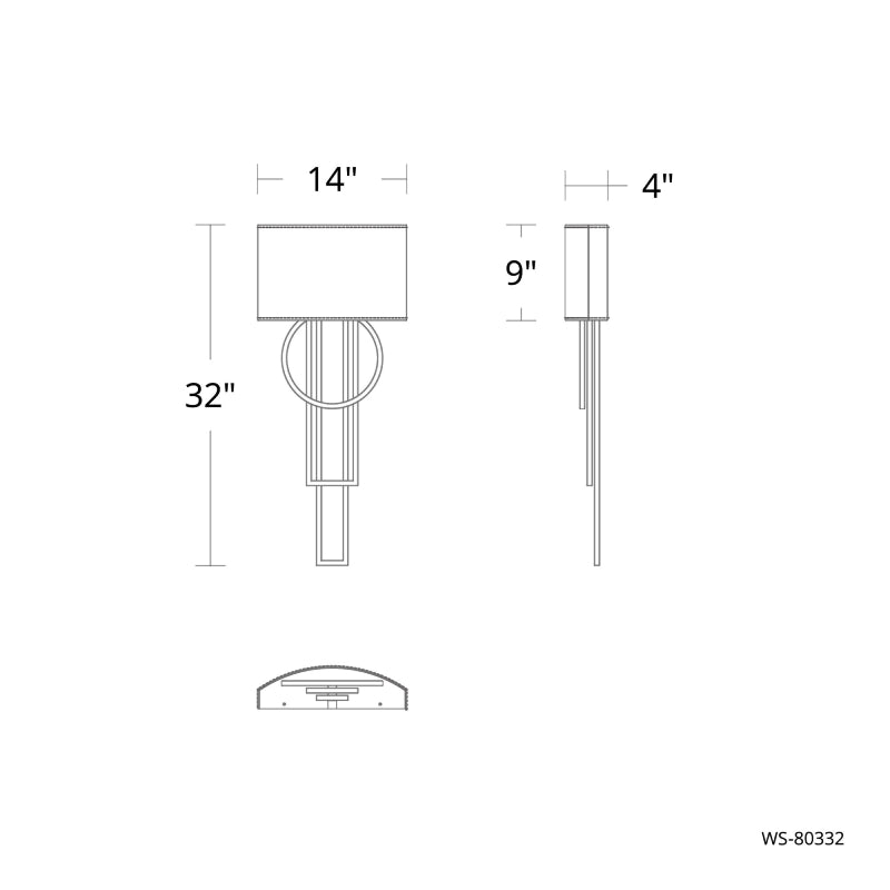 Modern Forms WS-80332 Sartre 32" Tall LED Wall Sconce