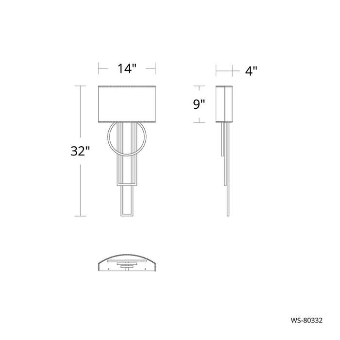 Modern Forms WS-80332 Sartre 32" Tall LED Wall Sconce