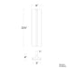 Modern Forms WS-82522 Strait 22" Tall LED Wall Sconce