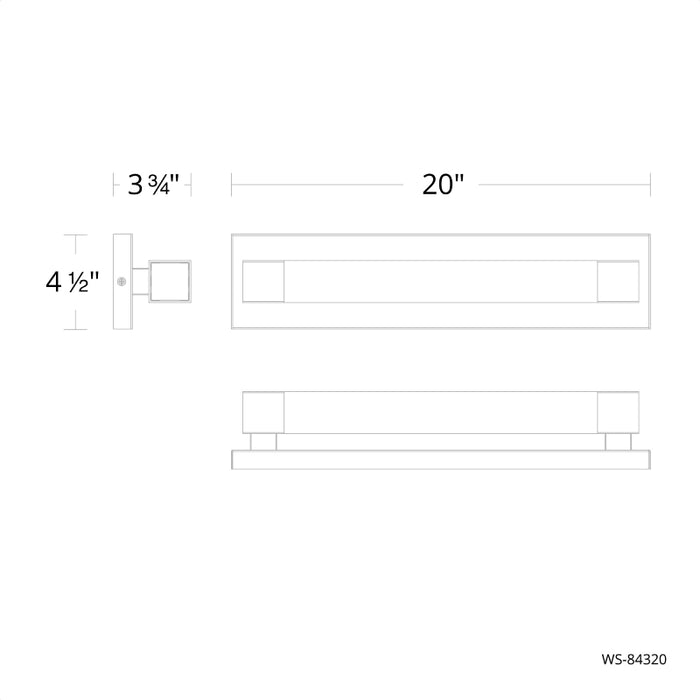 Modern Forms WS-84320 Terra 20" LED Vanity Light