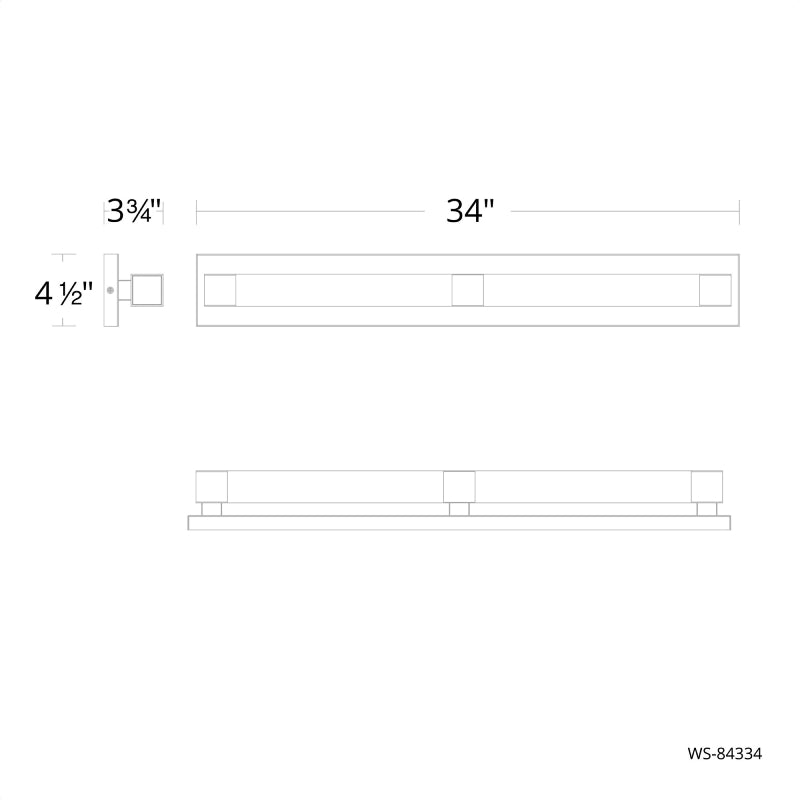 Modern Forms WS-84334 Terra 34" LED Vanity Light