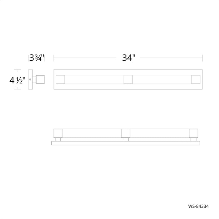 Modern Forms WS-84334 Terra 34" LED Vanity Light