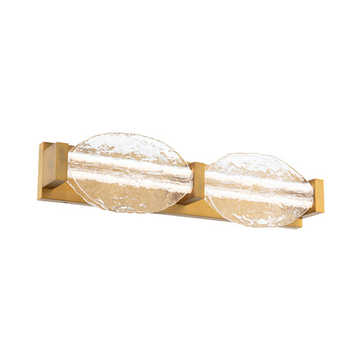Modern Forms WS-8524 Deco 2-lt 24" LED Vanity Light - Aged Brass