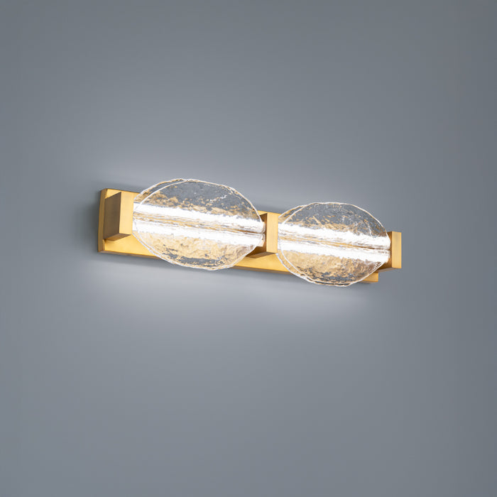 Modern Forms WS-8524 Deco 2-lt 24" LED Vanity Light - Aged Brass