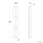 Modern Forms WS-8536 Deco 3-lt 36" LED Vanity Light