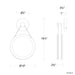 Modern Forms WS-86516 Clare 10" LED Wall Sconce
