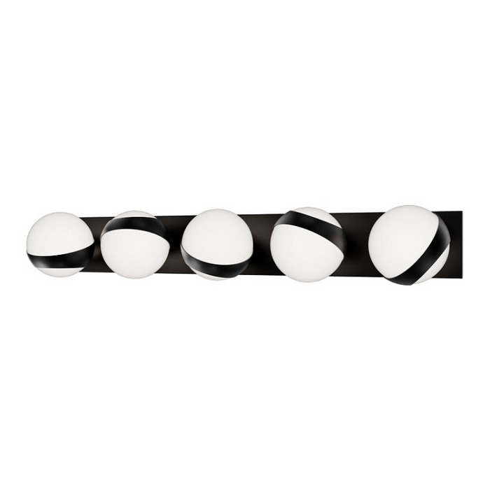 dweLED WS-87533 Tripoli 5-lt 33" LED Vanity - Black