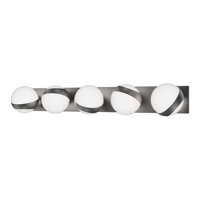 dweLED WS-87533 Tripoli 5-lt 33" LED Vanity - Brushed Nickel