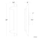 Modern Forms WS-94524 Pirouette 24" Tall LED Wall Sconce