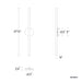 dweLED WS-99527 Lanky 1-lt 28" Tall LED Wall Sconce
