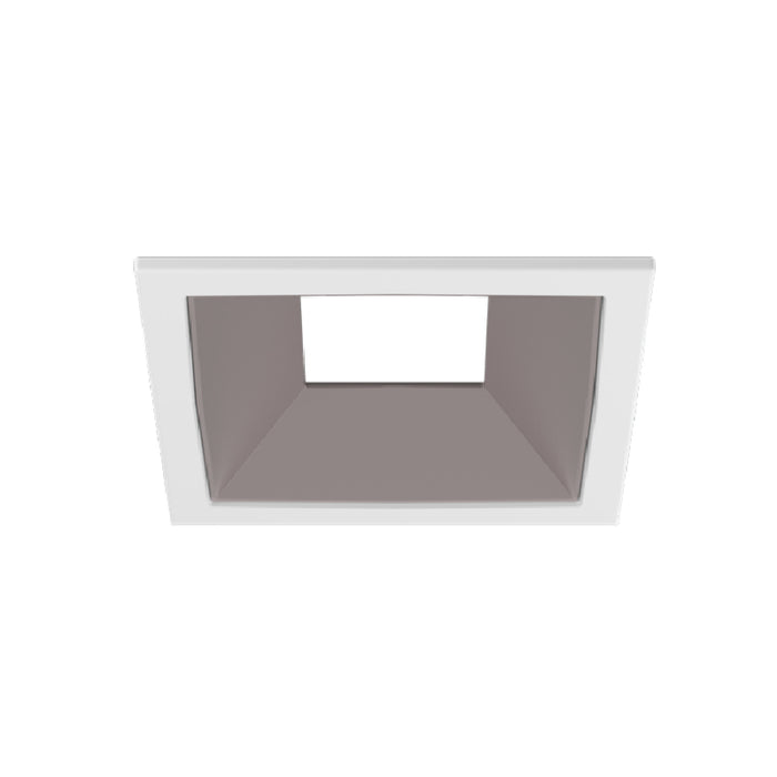 CSL WS-AIC-1 Whisper Flex LED Square Adjustable Trim - White Trim/Champagne Reflector