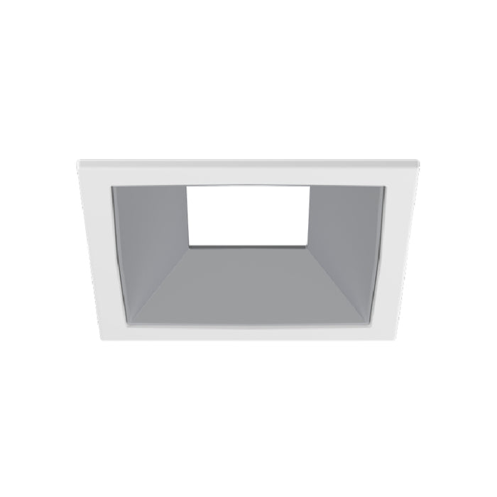 CSL WS-AIC-1 Whisper Flex LED Square Adjustable Trim - White Trim/Satin Aluminum Reflector