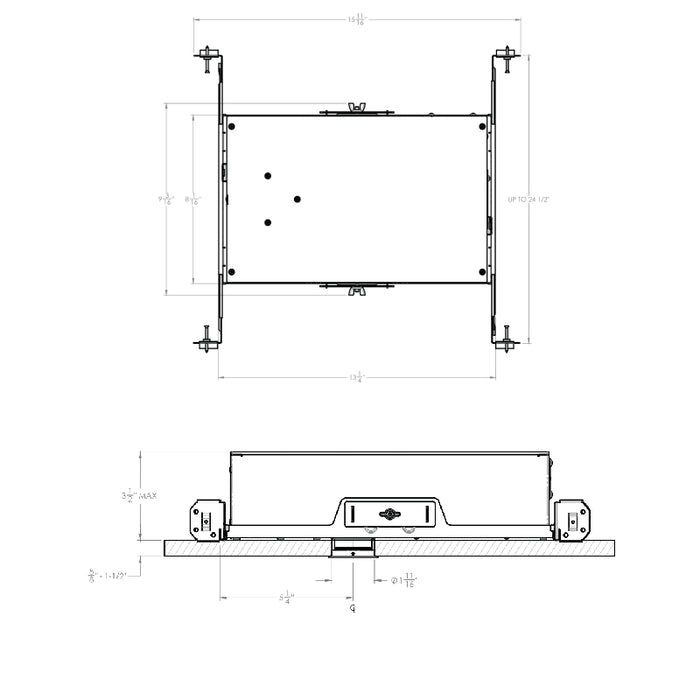 CSL WS-AIC-1 Whisper Flex LED New Construction IC Housing, 15W, Universal Dim Driver