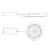 CSL WS-IC Whisper LED Standard Recessed Downlight, Round Mud In