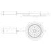 CSL WS-IC WHISPER 6" LED Standard Recessed Downlight, Square Mud In